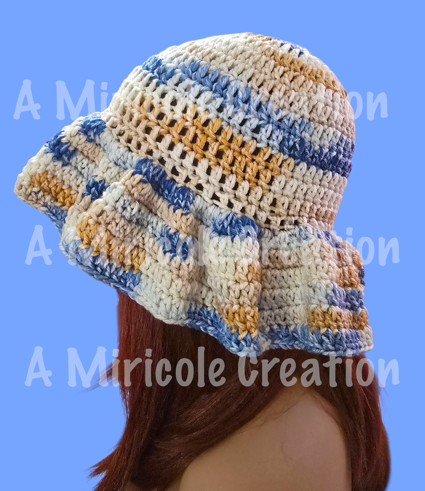 Blue Jean Wavy Hat