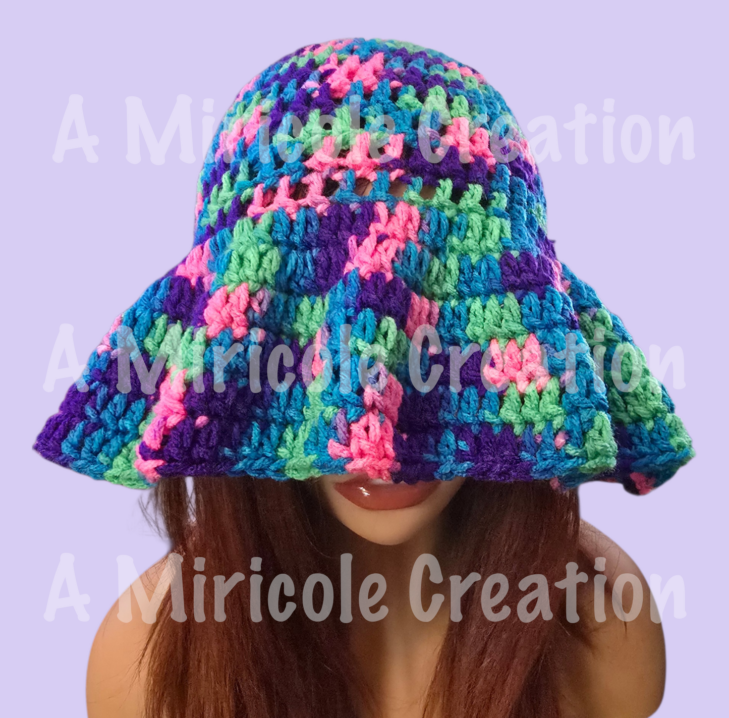 Rainbow Wavy Hat