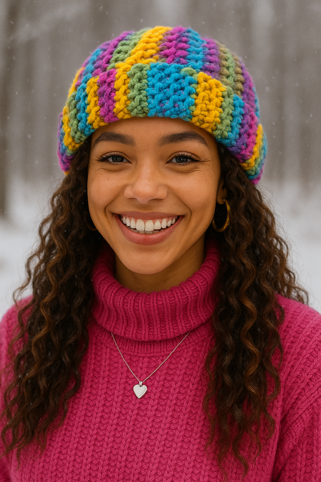 Rainbow Beanie Hat