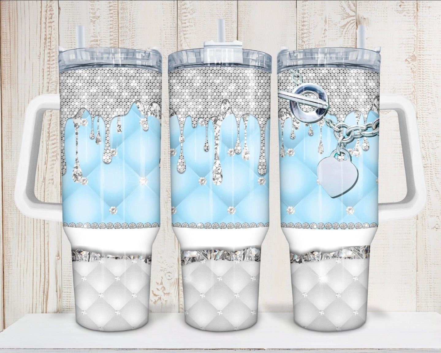 Icy Blue 40oz Tumbler