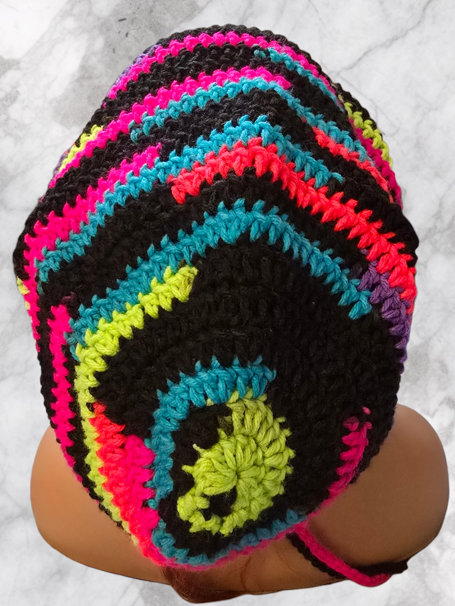 Color Stripe Oversize Hat