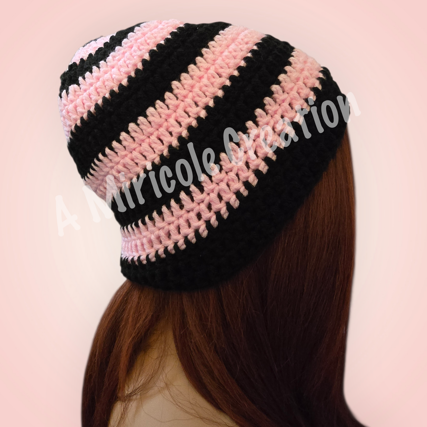 Black Pink Beanie