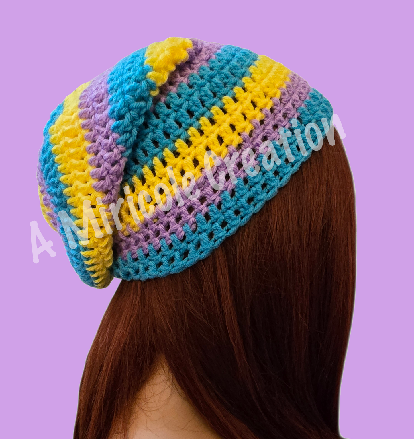 Skittles Slouche Beanie