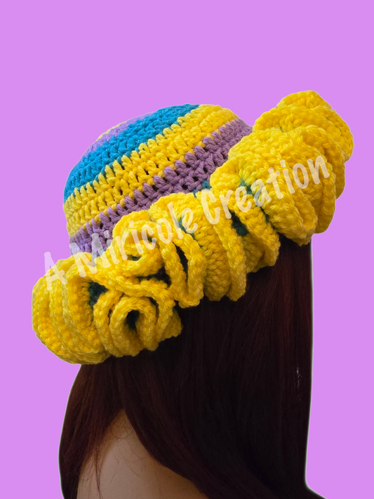 Skittles Ruffle Hat