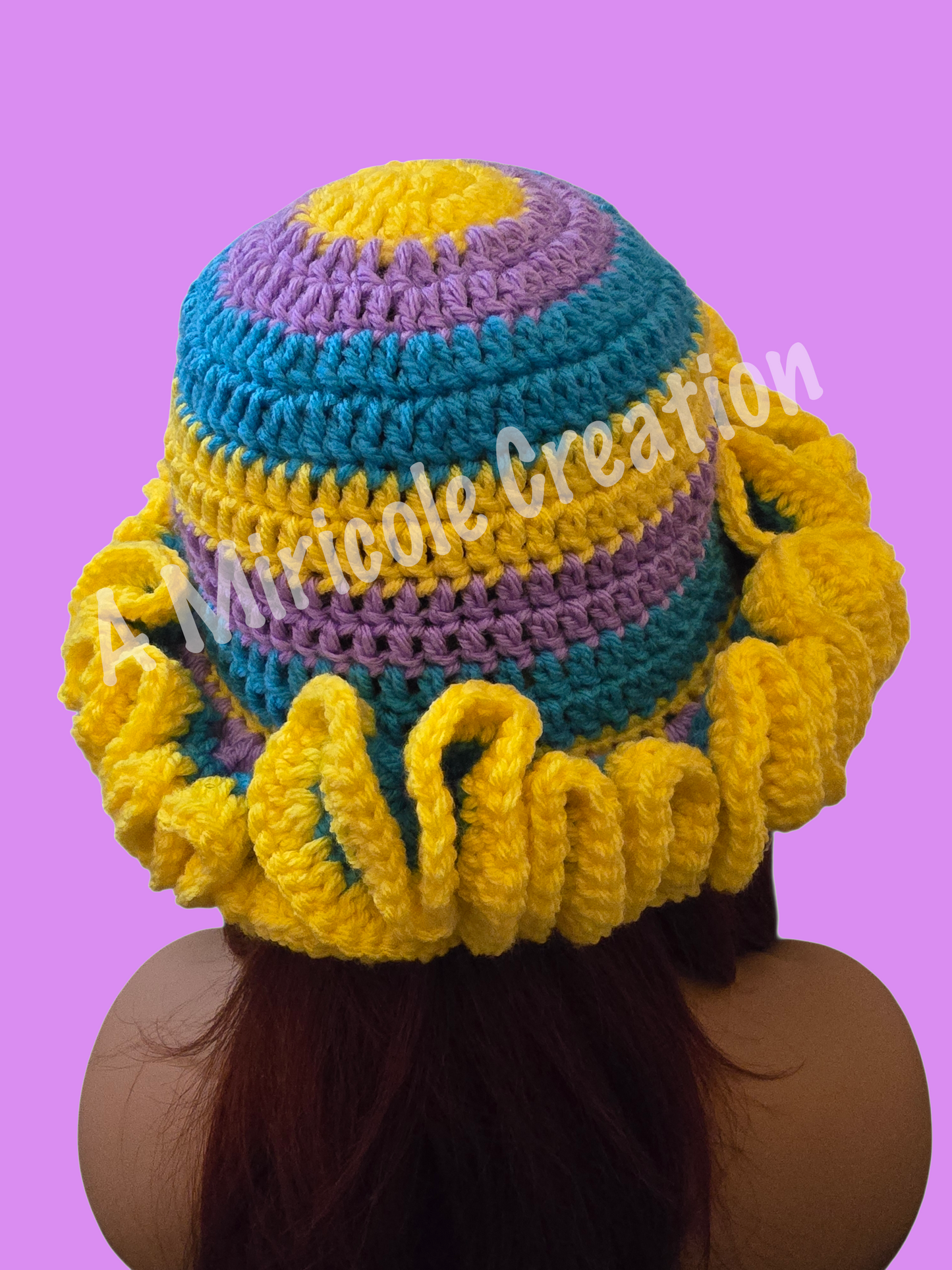 Skittles Ruffle Hat
