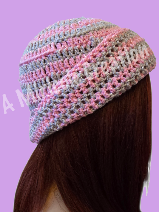 Pink Crystal Beanie