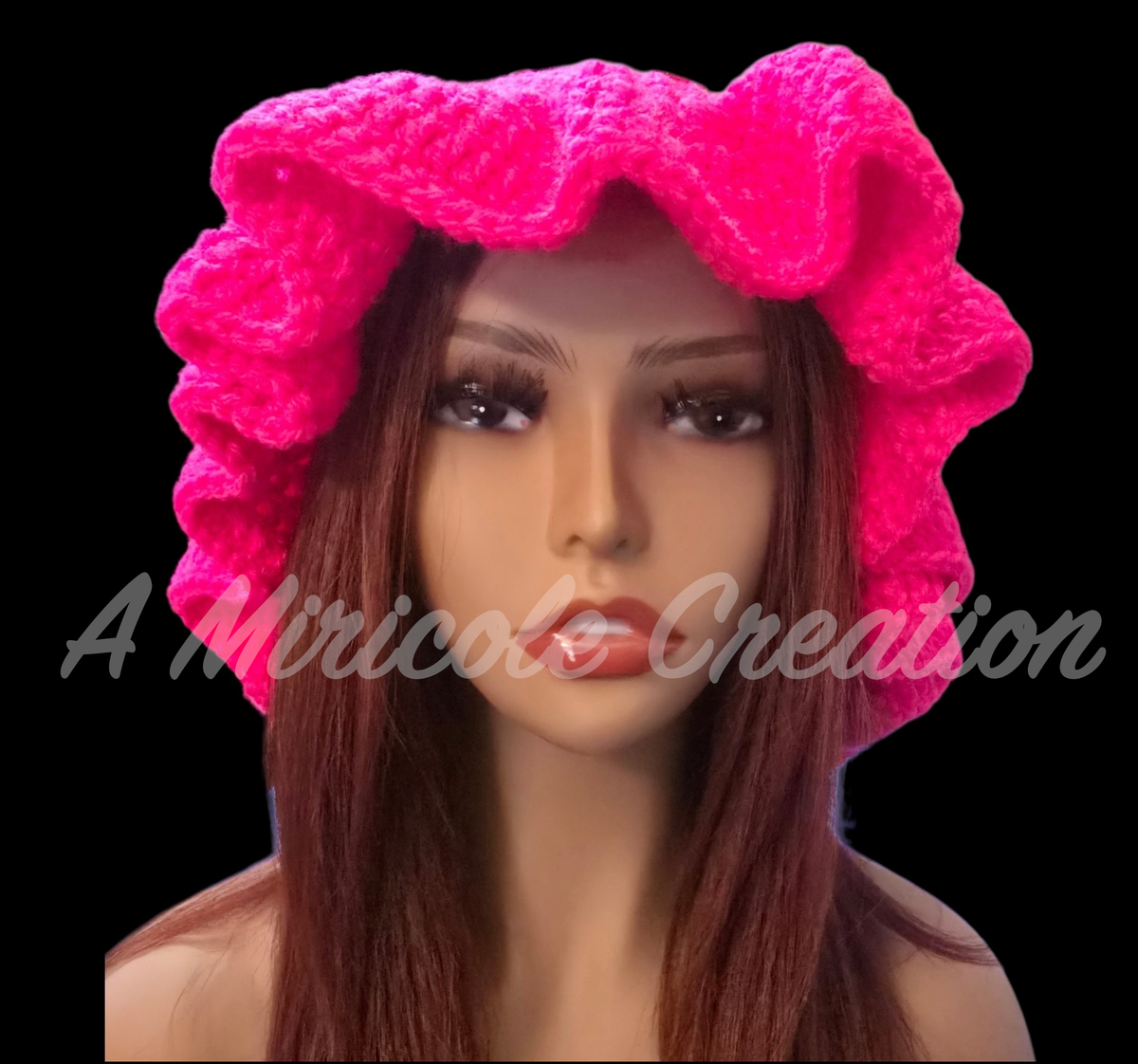Hot Pink Wavy Hat