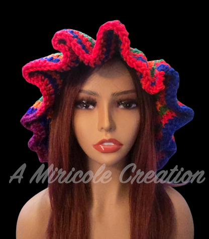 Rainbow Wavy Hat