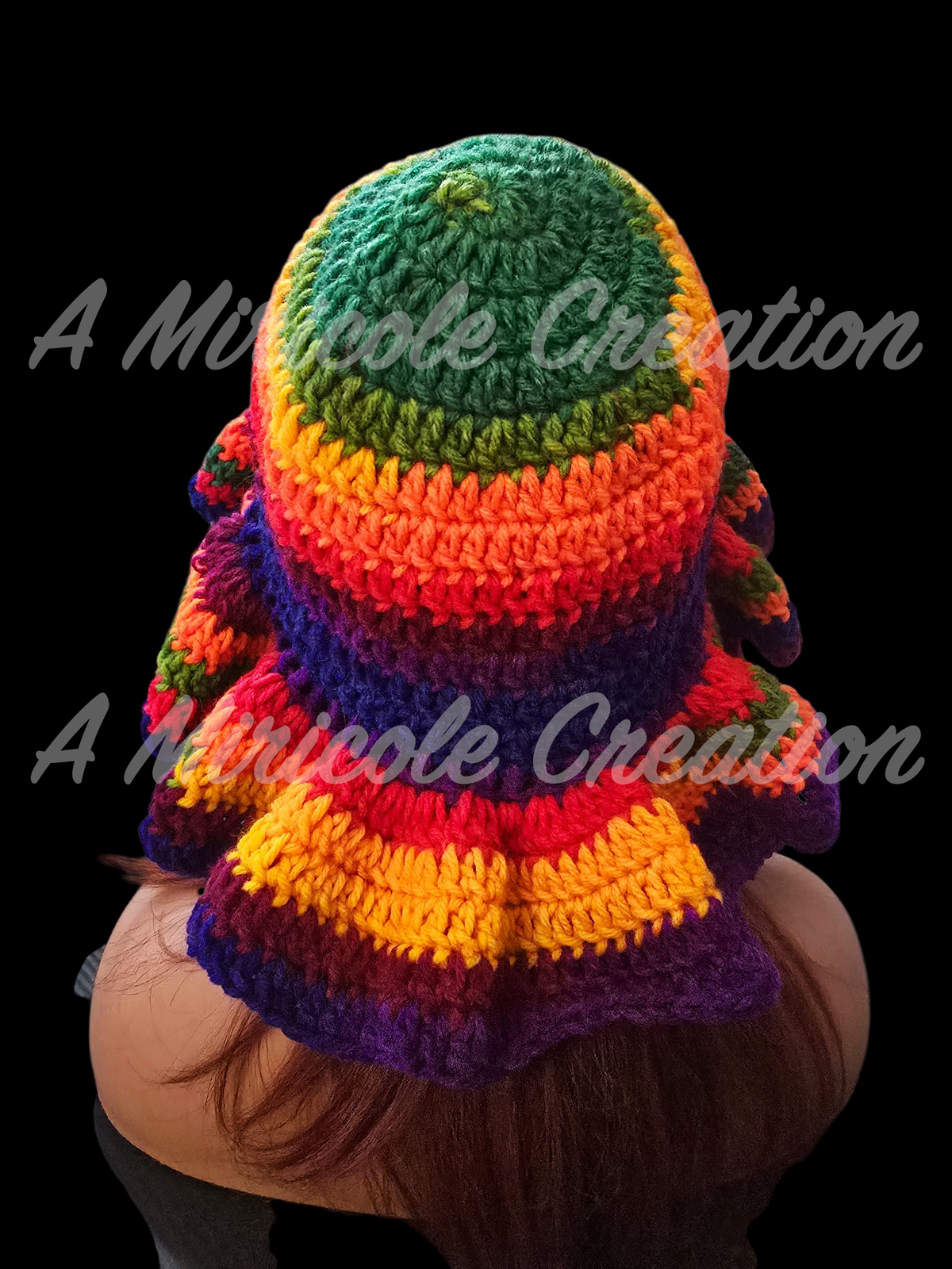 Rainbow Wavy Hat