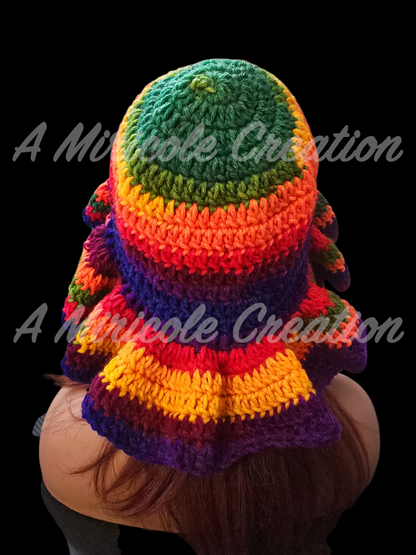 Rainbow Wavy Hat