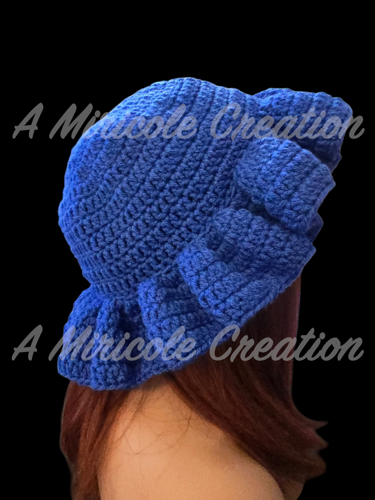 Blue Wavy Hat