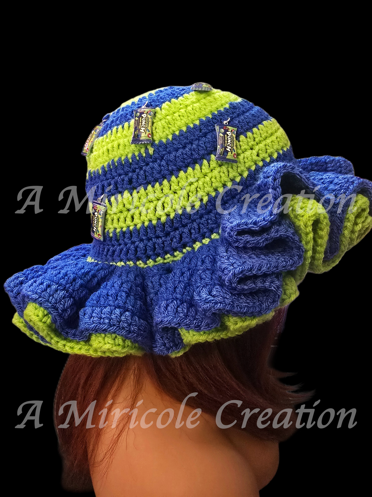 Sour Patch Ruffle Hat