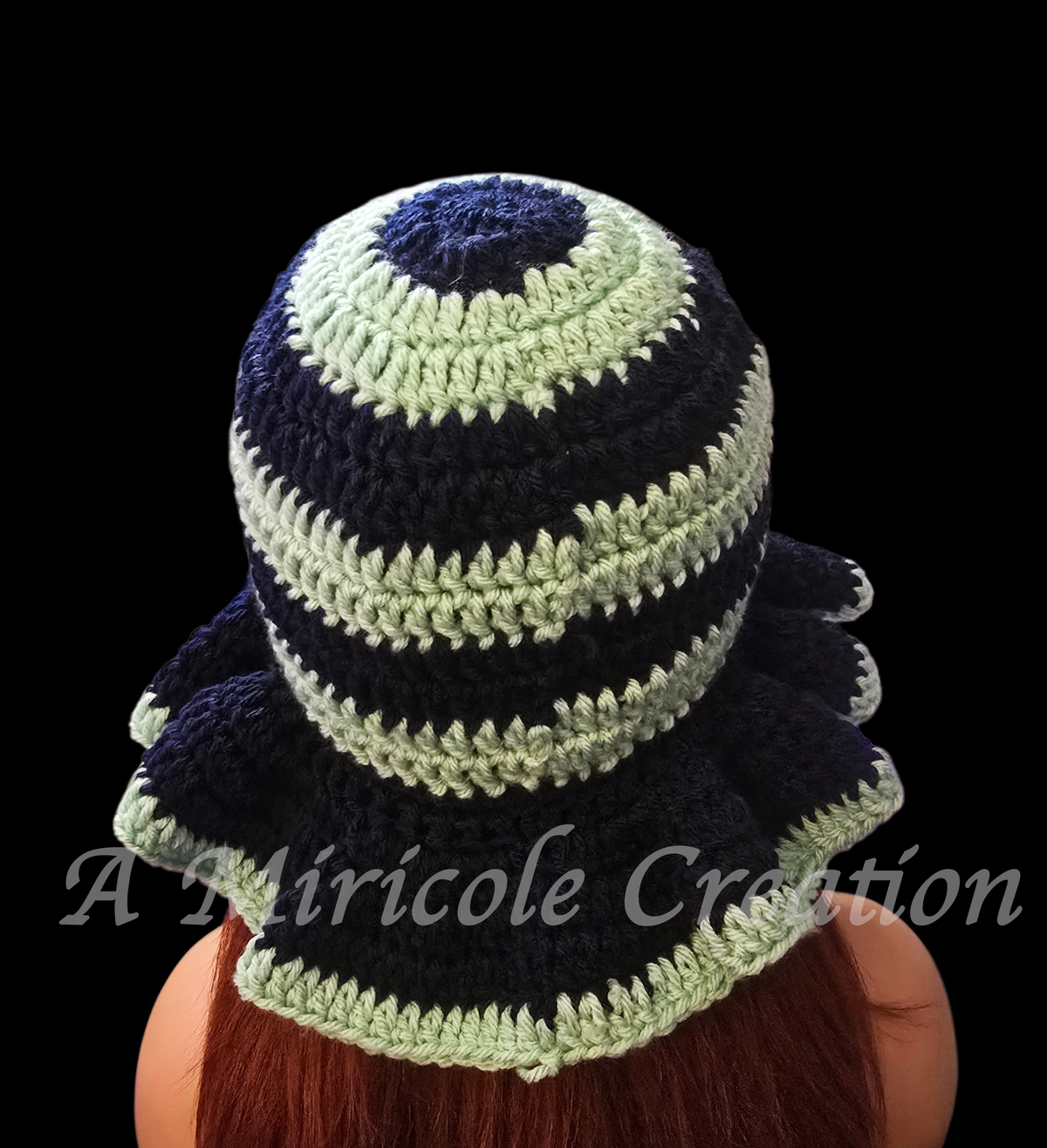 Tealy Blue Wavy Hat