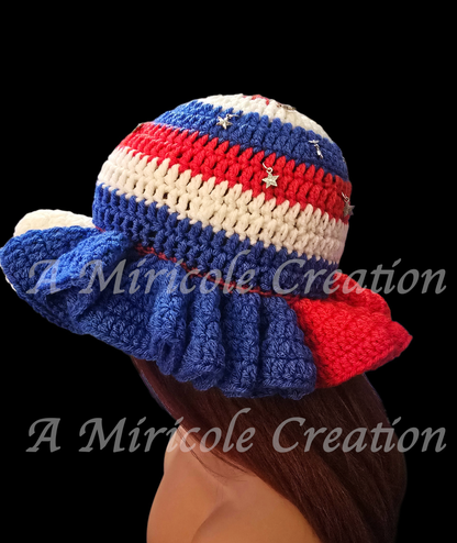 Ms. USA Ruffle Hat
