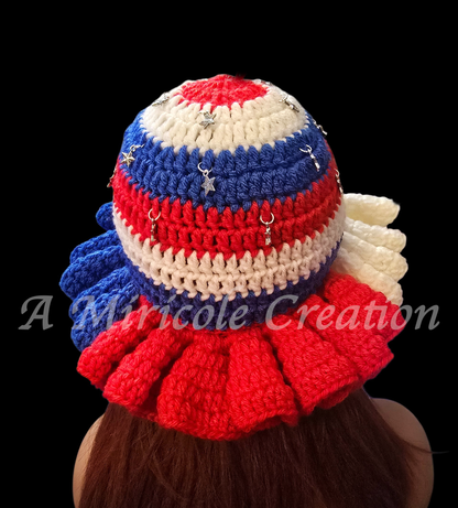 Ms. USA Ruffle Hat