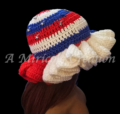 Ms. USA Ruffle Hat