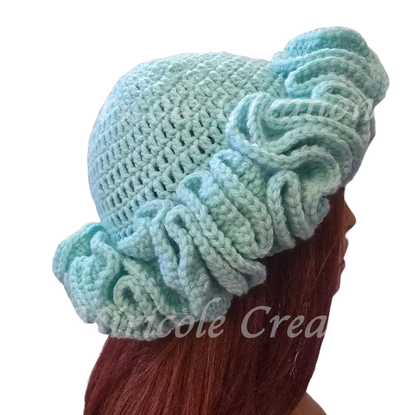 Tealy Ruffle Hat