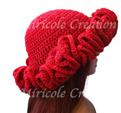 Ruby Rose Ruffle Hat