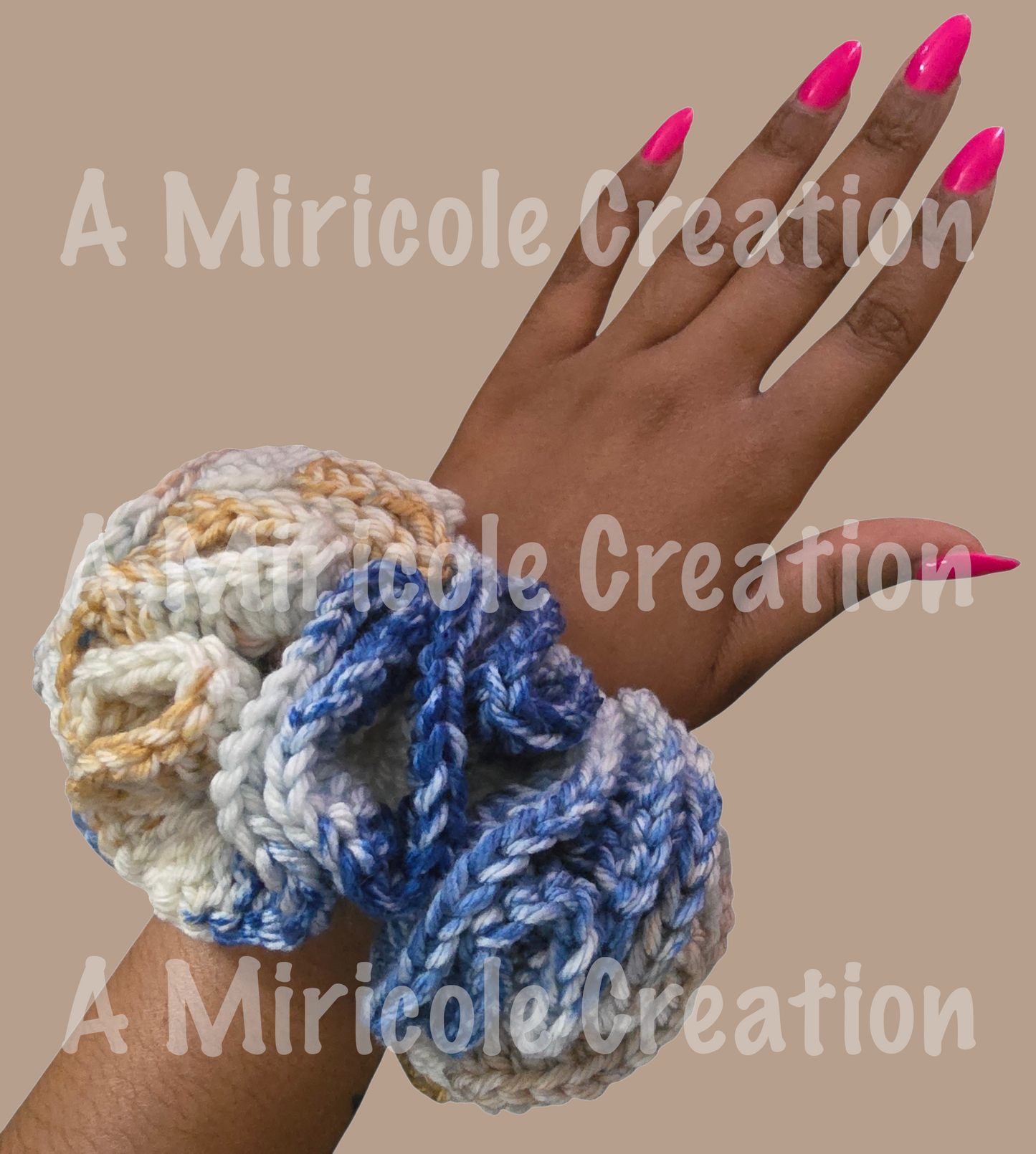 Blue Jean Scrunchie