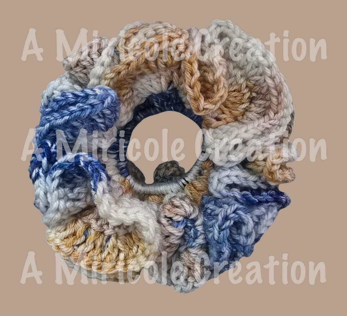 Blue Jean Scrunchie