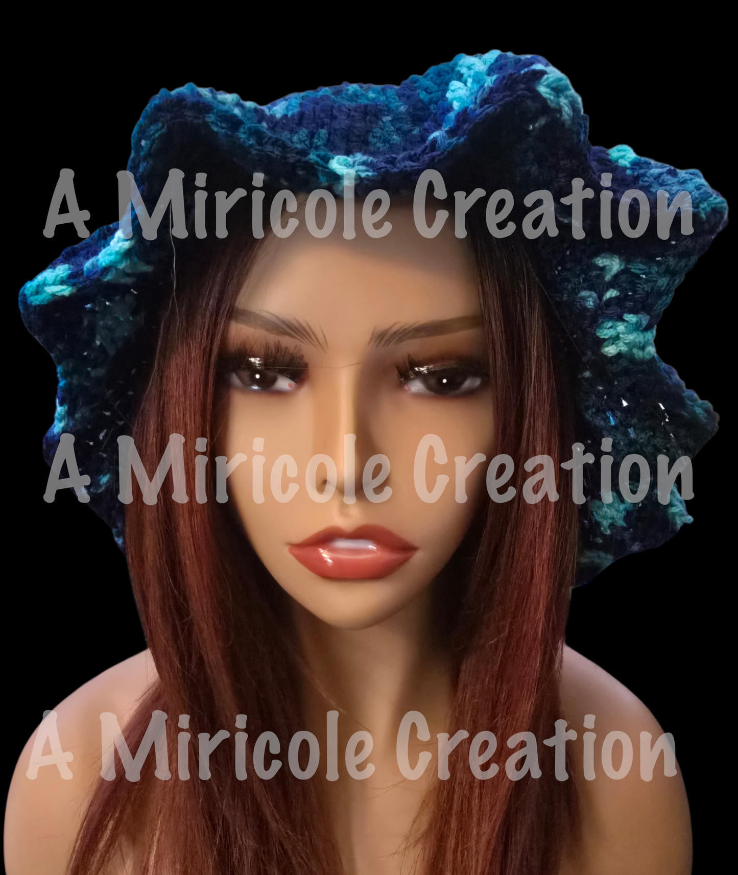 Deep Ocean Wavy Hat
