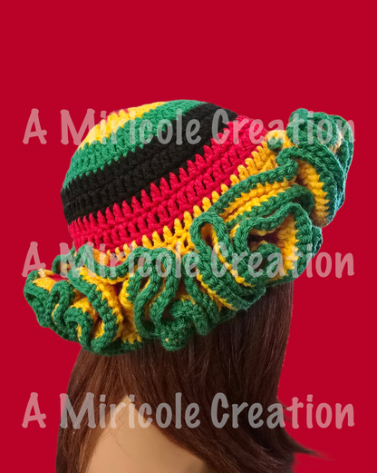 Juneteenth Ruffle Hat