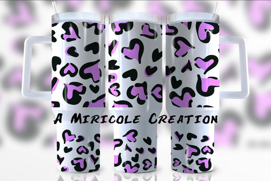 40oz Purple Heart Tumbler