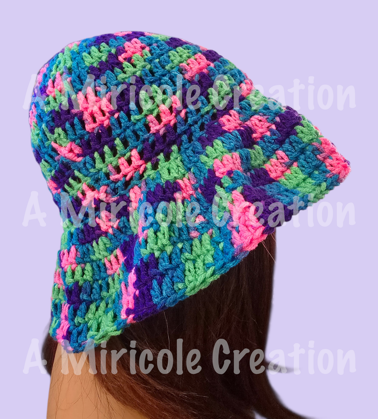 Rainbow Wavy Hat