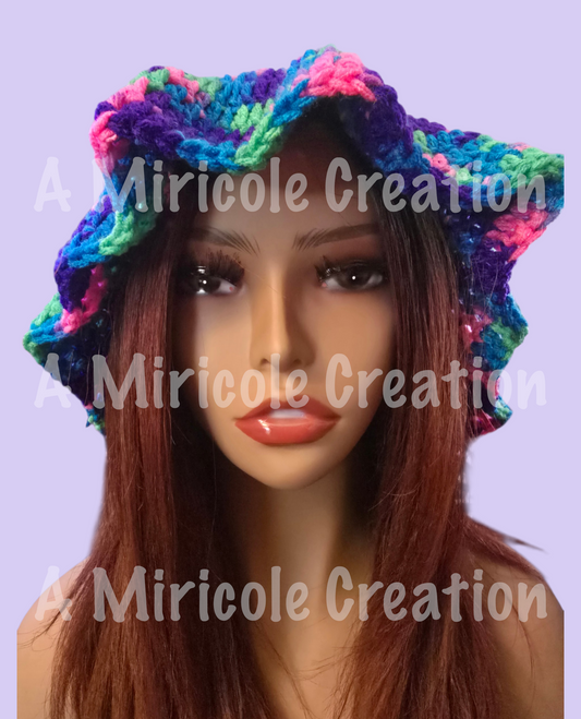 Rainbow Wavy Hat
