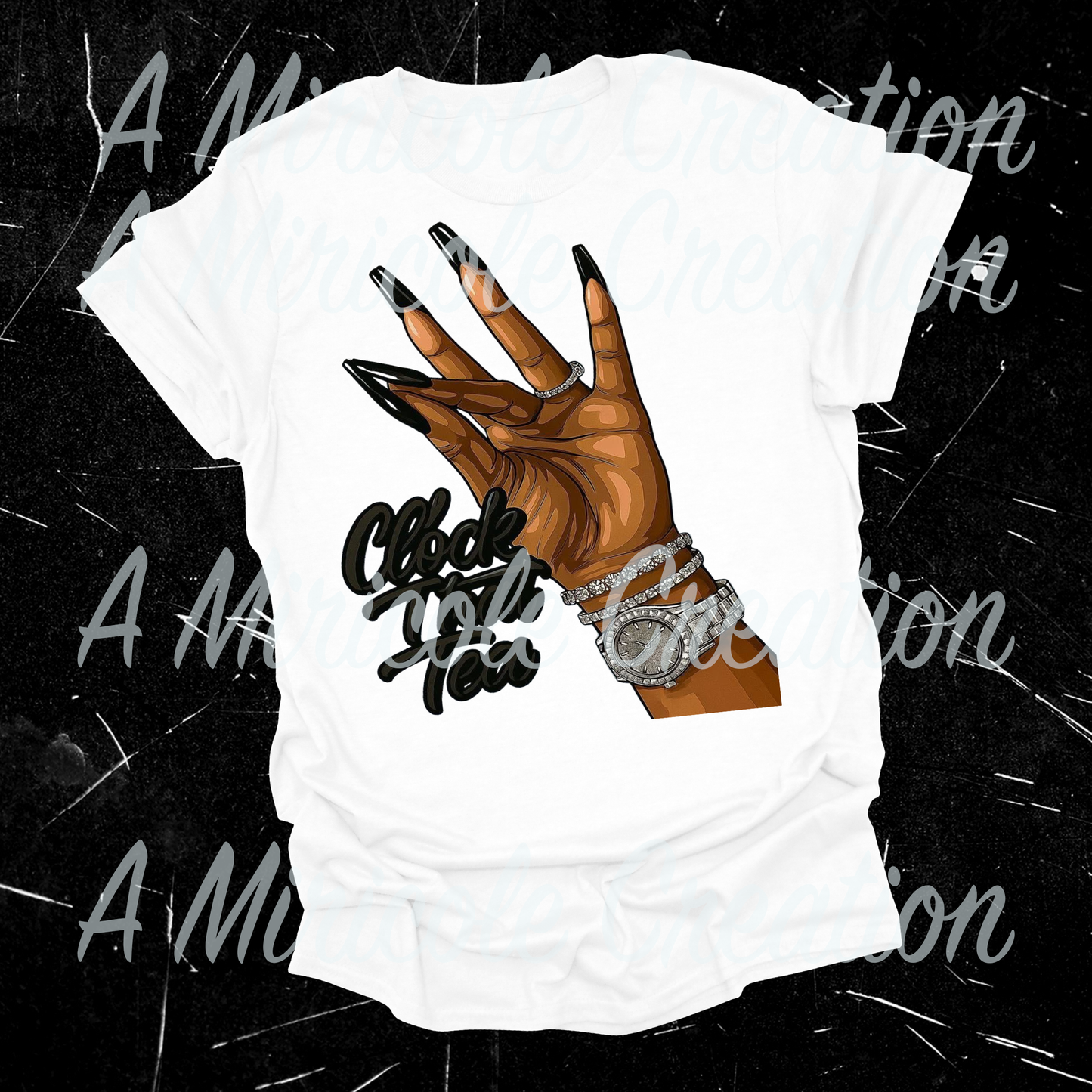 Clock That Tea White T-Shirt