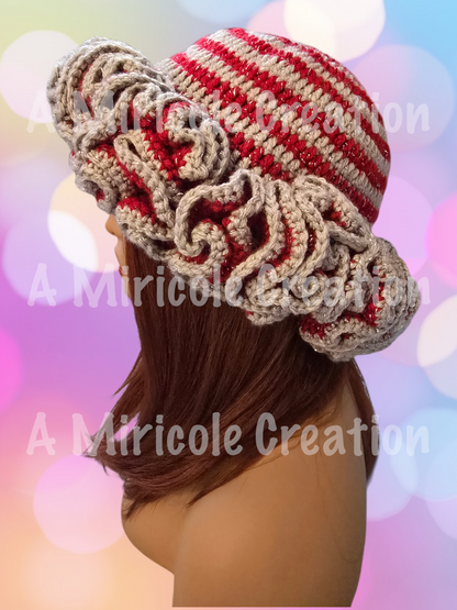 Glitter Ruby Ruffle Hat