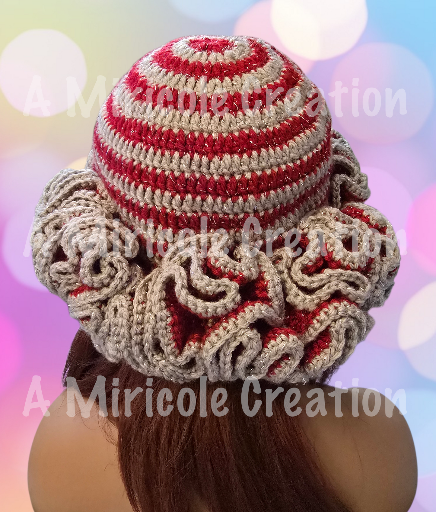 Glitter Ruby Ruffle Hat
